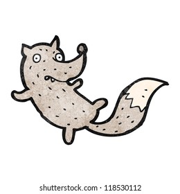 lobinho de desenho animado
