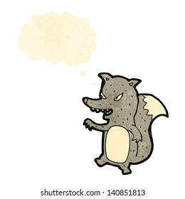 caricatura de pequeño lobo