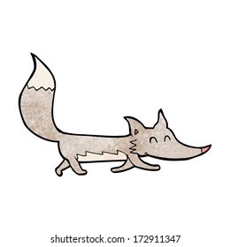 caricatura de pequeño lobo