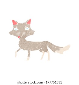 caricatura de pequeño lobo
