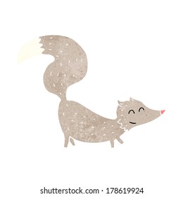 cartoon little wolf
