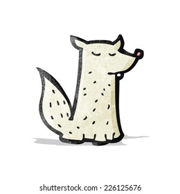 caricatura de pequeño lobo;
