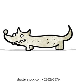 caricatura de pequeño lobo