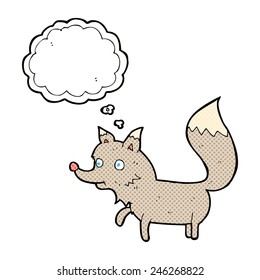 caricatura de pequeño lobo