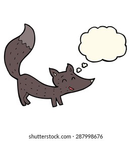caricatura de pequeño lobo