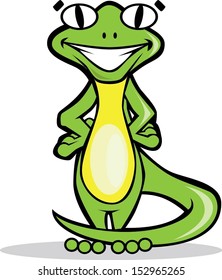 Cartoon Lizard - Gecko