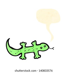 Cartoon Lizard Speech Bubble Stock Vector (Royalty Free) 140833576 ...