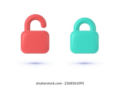 Bloqueo de dibujos animados 3d para el diseño conceptual. Ilustración del vector