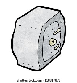 cartoon locked safe