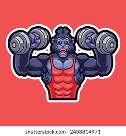 Cartoon logo mascot animal character vector