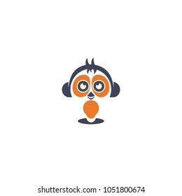 Cartoon logo, vector logo template