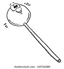 Pirulito de desenho animado