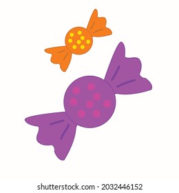 cartoon lollipop colorful white background