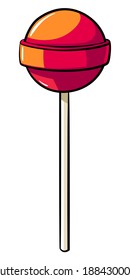 Cartoon Lollipop. Vector Lollipop Doodle