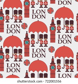 cartoon London pattern