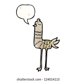 pájaro con patas largas