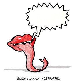 cartoon long tongue