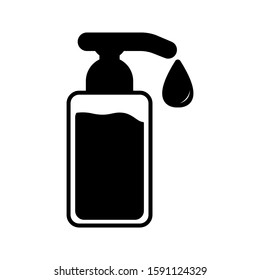 Cartoon Lotion Bottle Icon Vector