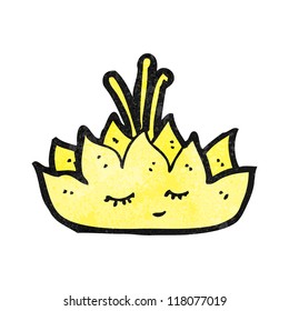 flor de loto de dibujos animados