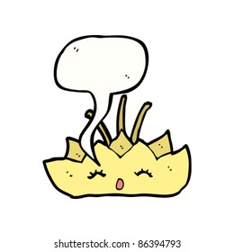 cartoon lotus flower character
