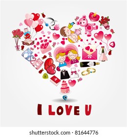 cartoon love card