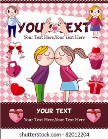 cartoon love card