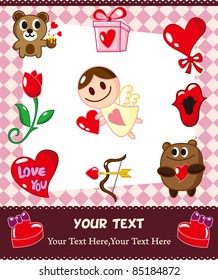 cartoon love card
