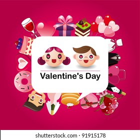 cartoon love card