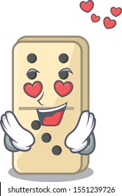 Cartoon in love style of domino cute isolated