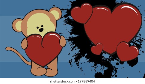  cartoon love wallpaper in vector format very easy to edit