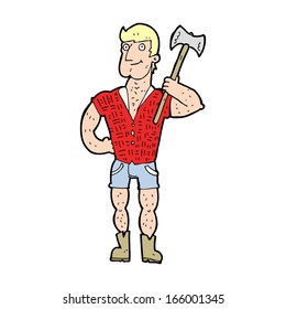 cartoon lumberjack