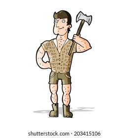 cartoon lumberjack
