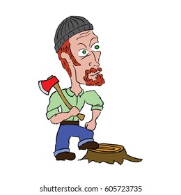 Cartoon Lumberjack