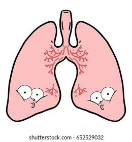 cartoon lungs