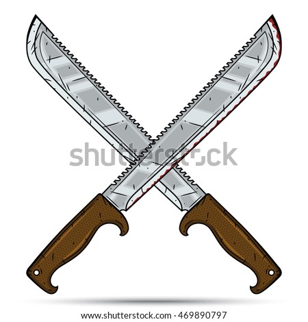 Cartoon machete