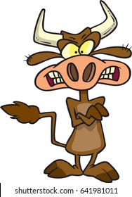 cartoon mad cow