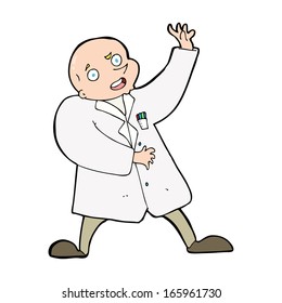 cartoon mad scientist