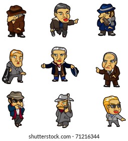 cartoon mafia icon