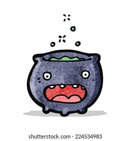 cartoon magic cauldron