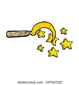 cartoon magic druid's sickle