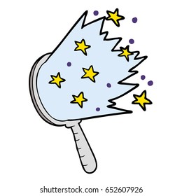 espejo de magia de dibujos animados
