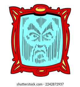 cartoon magic mirror hand