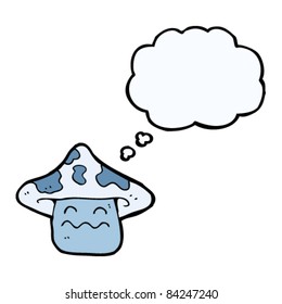 cartoon magic mushroom character