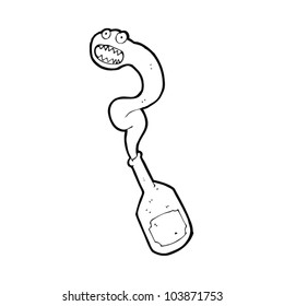 cartoon magic potion bottle