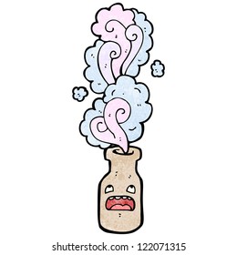 cartoon magic potion bottle