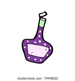 cartoon magic potion bottle