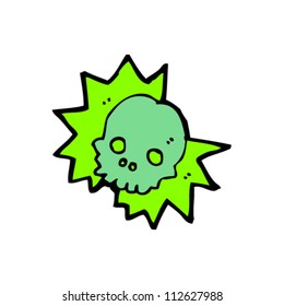 cráneo mágico de dibujos animados