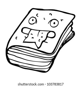 cartoon magic spell book