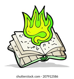cartoon magic spell book