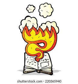 cartoon magic spell book